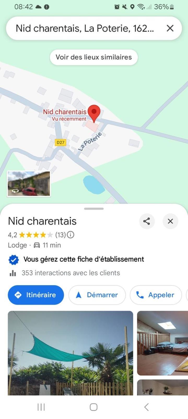 Les Chambres Du Nid Charentais La Poterie  ภายนอก รูปภาพ